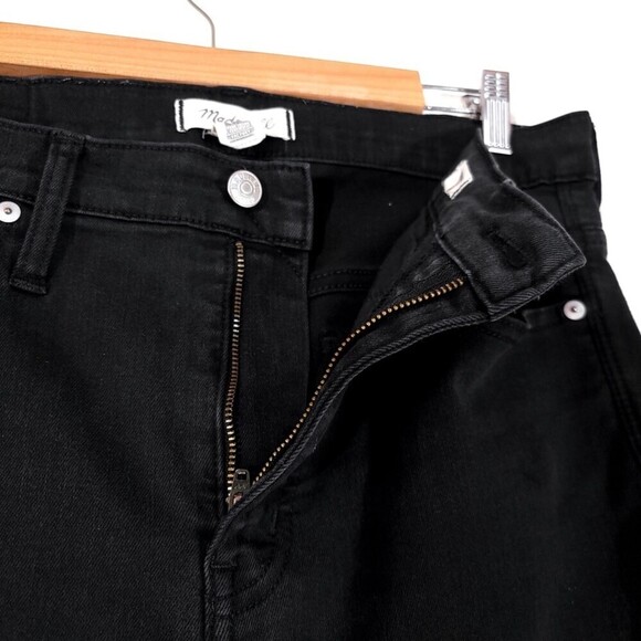 MADEWELL 9" Mid Rise Ankle Cropped Skinny Jeans Lunar Wash Black Denim 30 Basics - Picture 11 of 14
